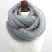 cowl in light grey