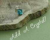 Add a Crystal - birthstone charm - birthstone beadwork necklace - ONLY sold with purchase