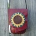 Red Colored Sheepskin Leather Medicine Bag with a Flap
