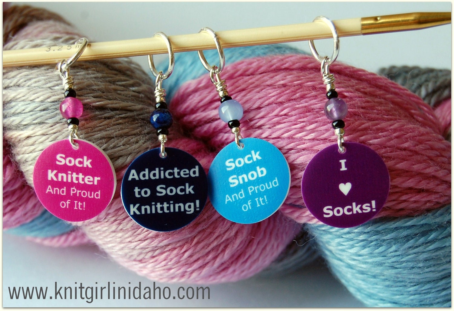 Stitch Markers for the Sock Knitter (Set of 4)