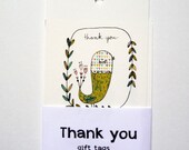 Thank you- 8 gift tags Cards -