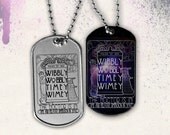 Pendant Doctor Who TARDIS , dog tag