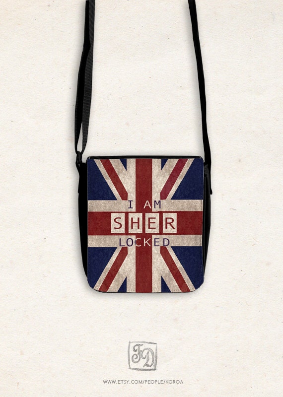 SHERlocked - shoulder bag SHERLOCK HOLMES, Union Jack