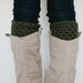 Boot accessories, boot cuffs, boot topper, boot socks, leg warmers, green, olive, deep olive, mothers day, winter, fall, spring, easter
