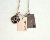 Personalized Names Mixed Metals Necklace - 2 Names
