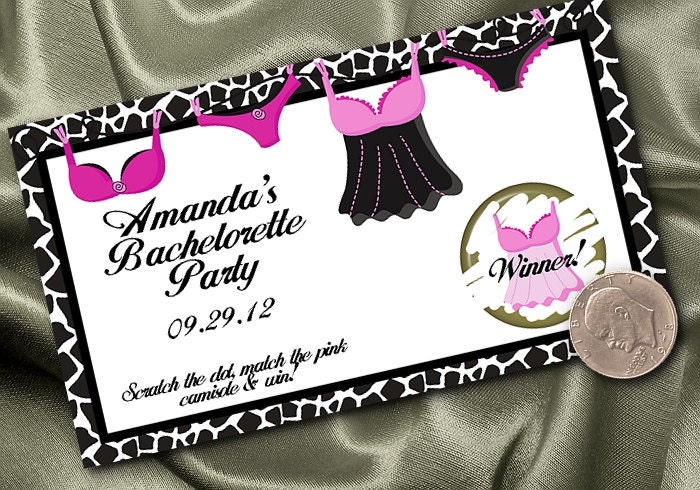 10 Party Scratch Off Cards, Bridal Shower, Bachelorette Party, Lingerie Party, Birthday Il_570xn
