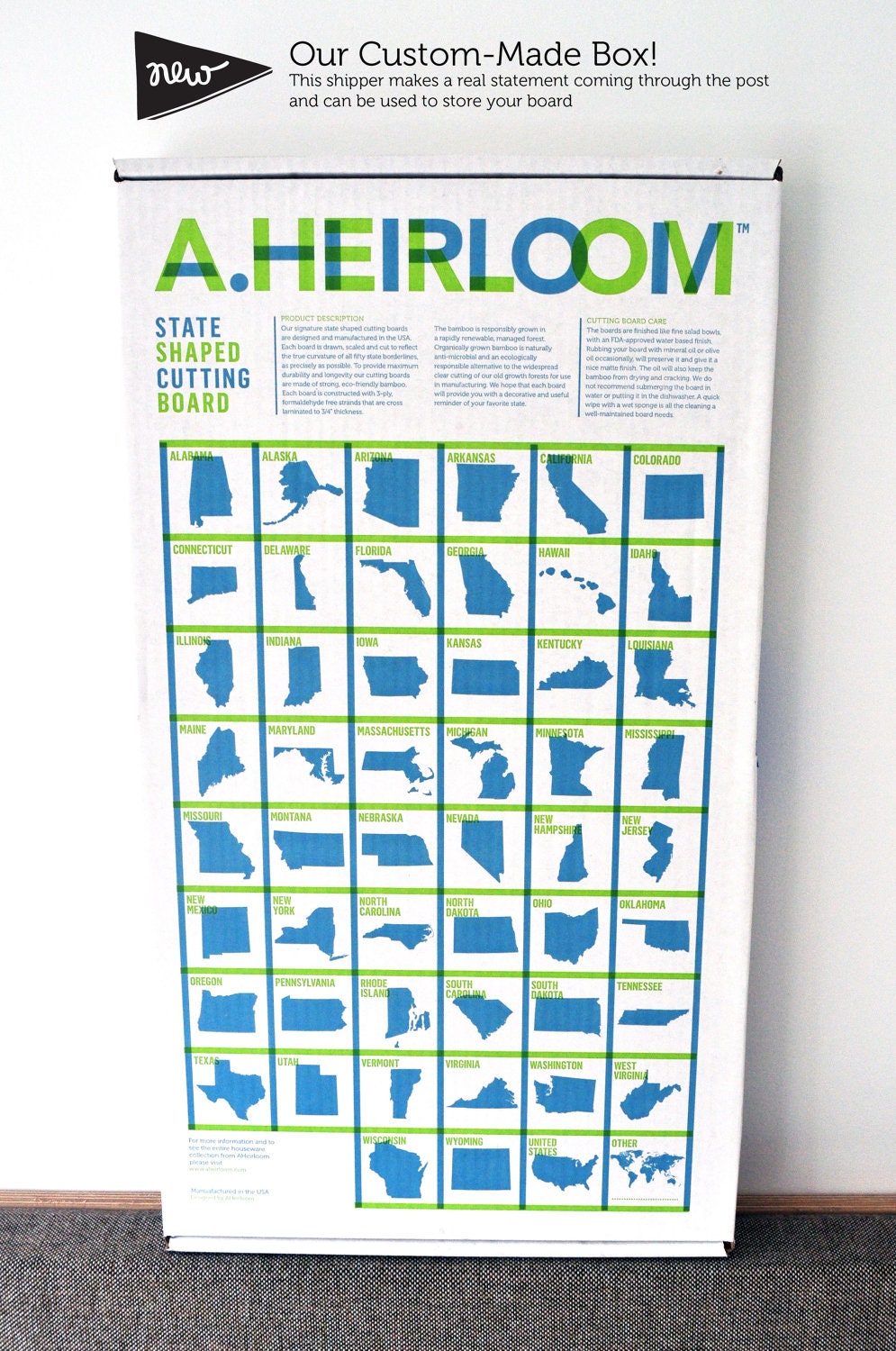 AHeirloom's Delaware State Cutting Board