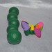 Recycled Crayons Caterpillar and Butterfly Shaped, Party Set for 12 Kids, Total of 24 Crayons.