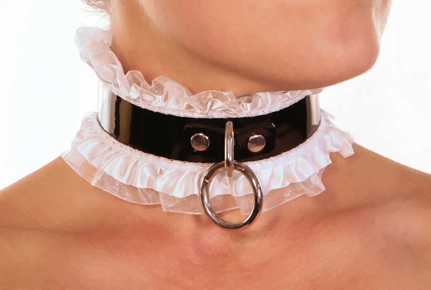 Liquid Nymph - Amelie French Maid Bondage Collar