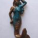 Mermaid Hook /Hanger in Two Tone - Hammered Copper and Teal