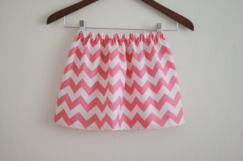 Pink Chevron Skirt  -  Sizes 12m, 18m, 2T, 3T, 4T and 5T