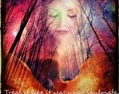 Be Good to Your Soul...Its Your Soulmate,5x7  Digital Photography Art in Mat, Zen, Metaphysical, New Age