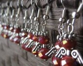 Grateful Guardian Angel Earrings Under 15 Summer Teacher Hostess Holiday Wings Fairies Red Aurora Crystal