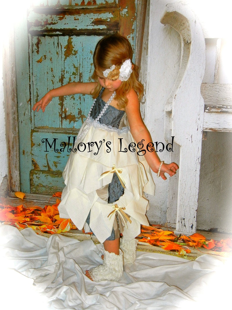 One Of A KinD Renaissance Inspired Vintage Lace Girls DreSs "Belloza" 12M-10 Yrs