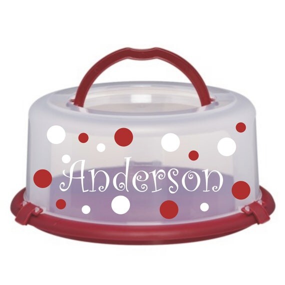 Vinyl Decal for Cake or Cupcake Carrier DIY project by