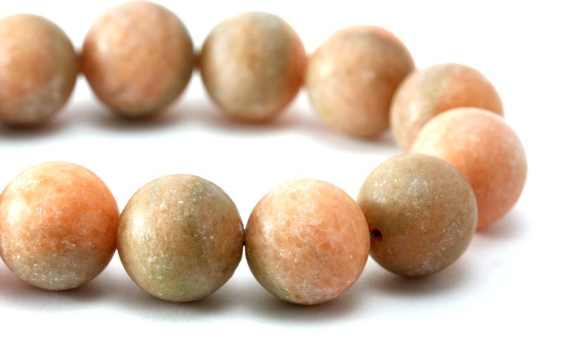 pumpkin orange jade beads, large round 17mm to 18mm matte new jade beads, orange green 10 inch strand