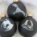 Fifty shades of Grey ornaments, 50 shades of grey, inspired ornament set
