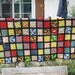 Vintage Handmade crochet granny square aftghan bedspread