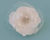 Wedding Flower Fascinator - Bridal Hair Clip
