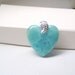 Turquoise Larimar Blue Heart Amazing piece Fall fashion