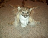 Mountain lion headdress Cougar skin headdress