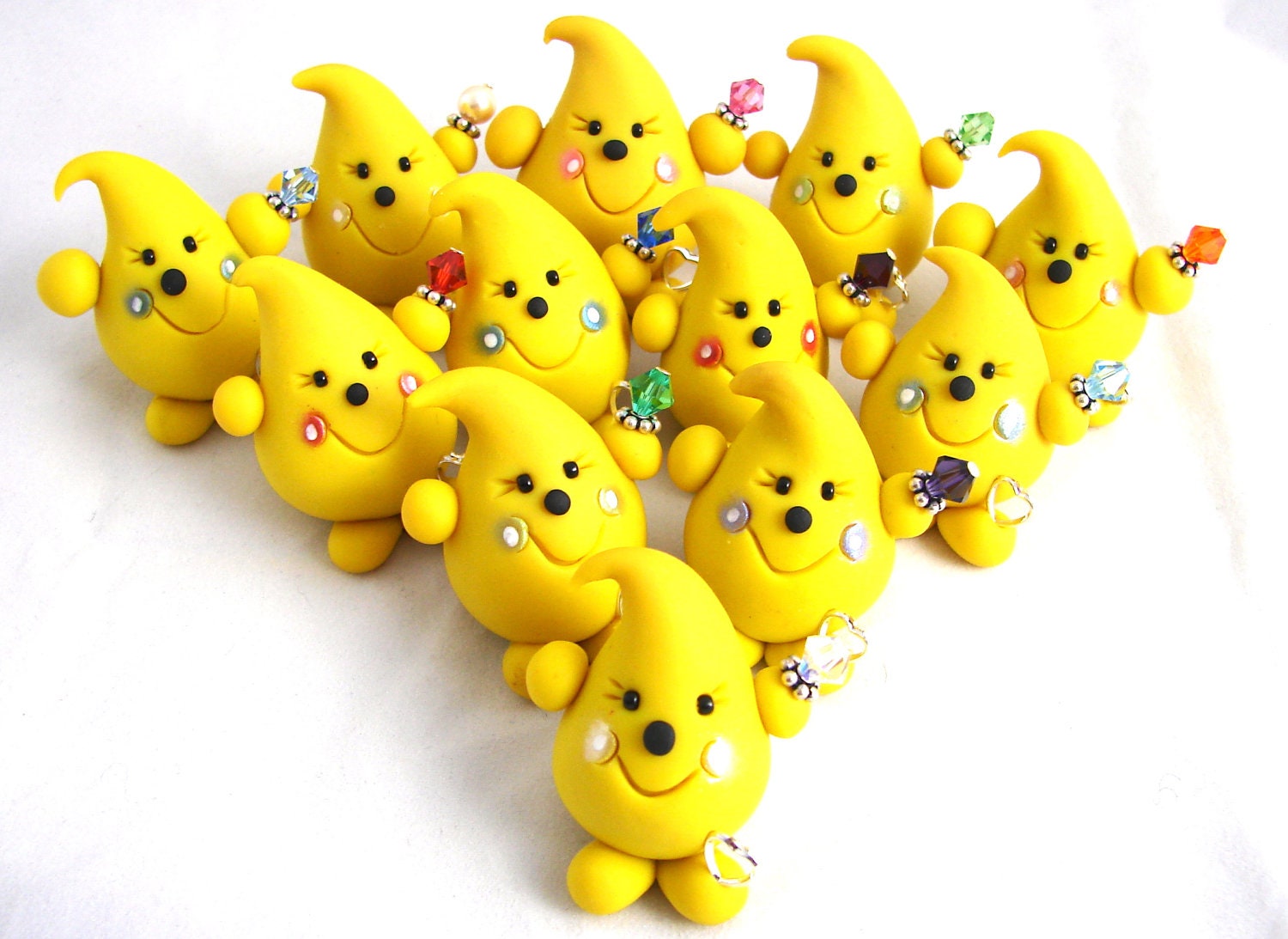 BIRTHSTONE PARKER - Polymer Clay Character with Swarovski Crystal - Full Set 12 Months