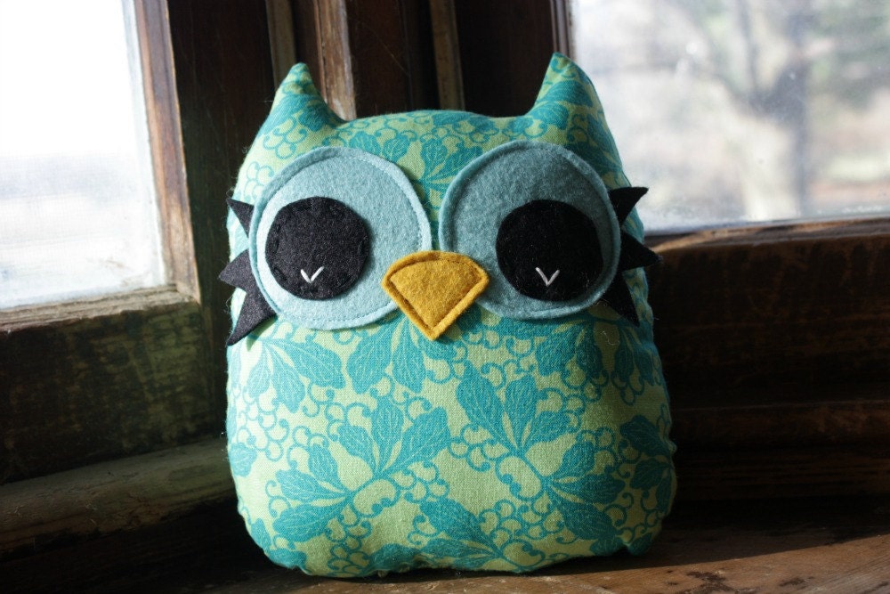 owl decor pillow, owl toy, stuffed owl plush, nursery owl