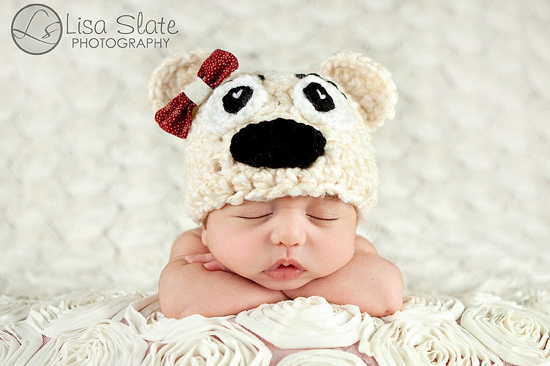 Un "Bearably" cute Chunky Bear Beanie