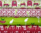 Perfectly Perched by Laurie Wisbrun for Robert Kaufman -  1/2 Yard Bundle