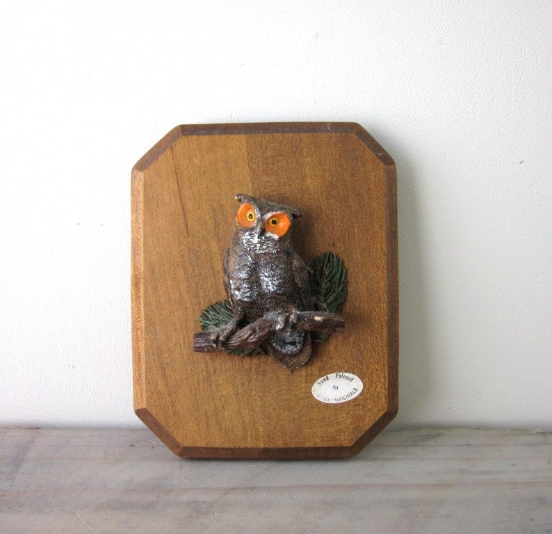 Owl Plaque Wall Hanging