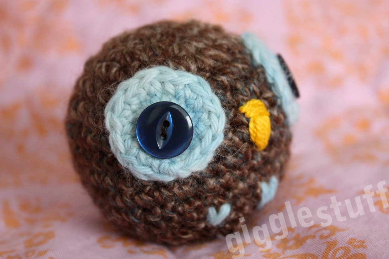Cute One of a Kind Owl Amigurumi Doll