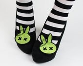 Zombie Bunny Shoe Clips, Zombie Animal