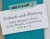 Personalized Rubber Stamp - Custom Wedding Stamp - Self Inking Address Stamp - Harper
