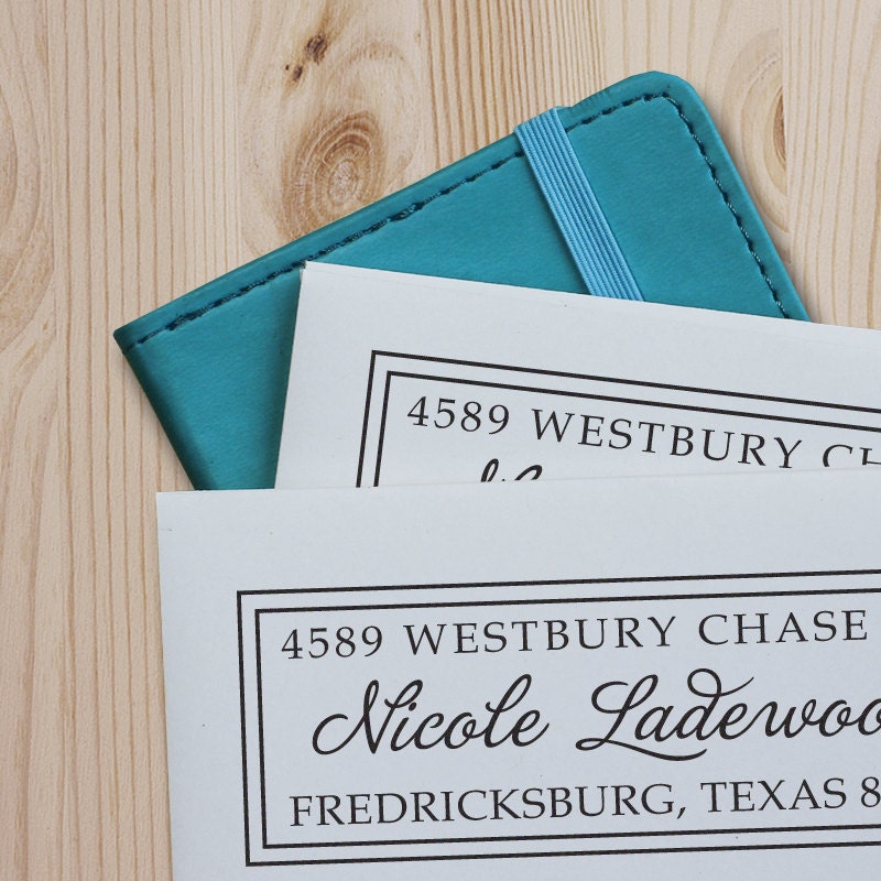 Custom Rubber Address Stamp - Self Inking Stamp - Westbury