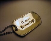 Custom Stainless Steel Dog Tag and Ball Chain Necklace / Keychain
