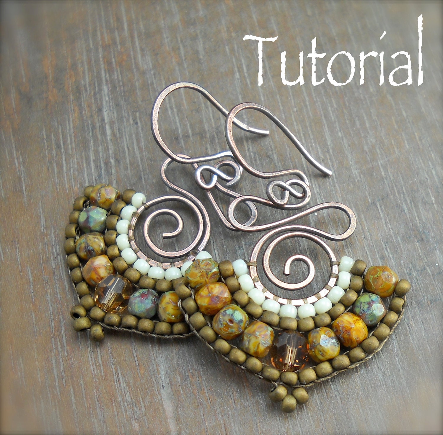 TUTORIAL Namaste Bead Woven Earrings