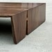 Live Edge Walnut Ottoman Coffee Table Folded Bole - XL Size 60" x 60"