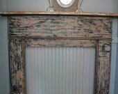 Antique pine mantle