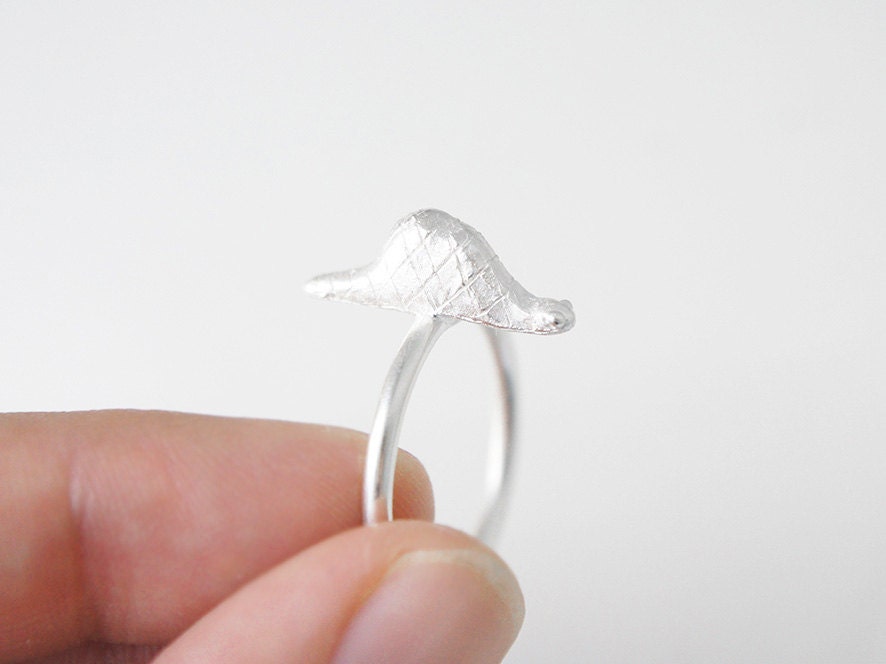 BOA ring - Infancia Series - Le Petit Prince inspired, silver, organic, miniature, tale, snake, elephant, little prince, boa constrictor