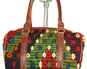 Vintage Colorful Kilim Handbag