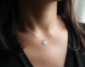 Zodiac necklace - sterling silver personalized necklace in astronomy design
