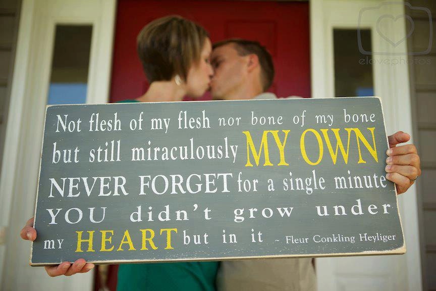Miraculously My Own - The Perfect Sign for an adoptive family