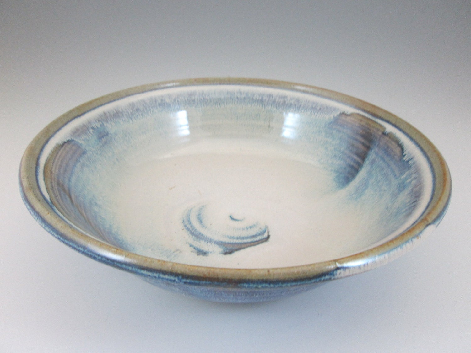 Stoneware Bowl with Iridescent Glaze