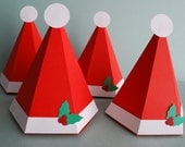 Santa Hat Favor or Gift Box - Large