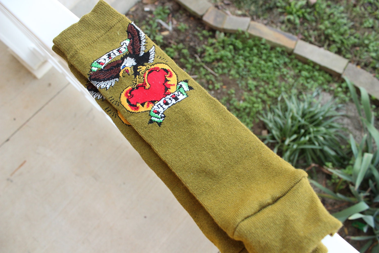 Green Tattoo Style Baby Leg & Arm Warmers
