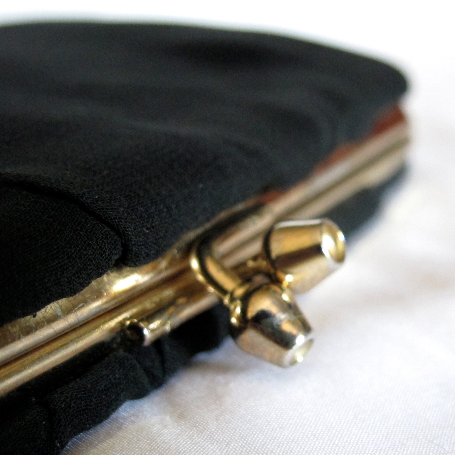 Vintage - Chiffon overlay - evening bag clutch / handbag