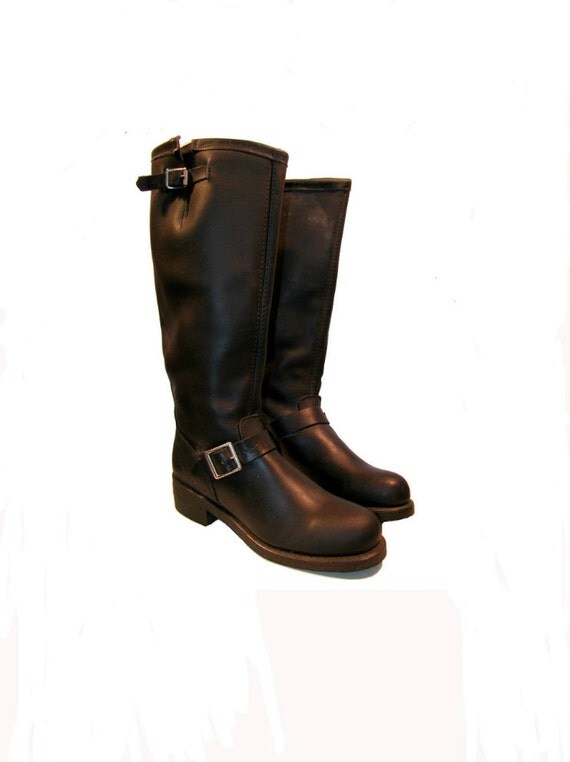 womens knee high leather motorcycle boots