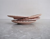 Lovely Peach Franciscan Ware Saucers - Set of 4