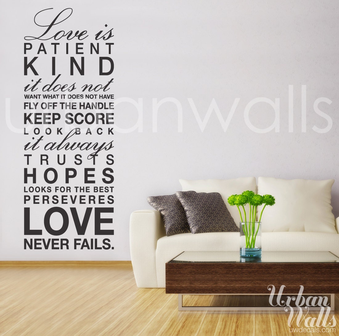 Vinyl Wall Decal Sticker Art, Love is...