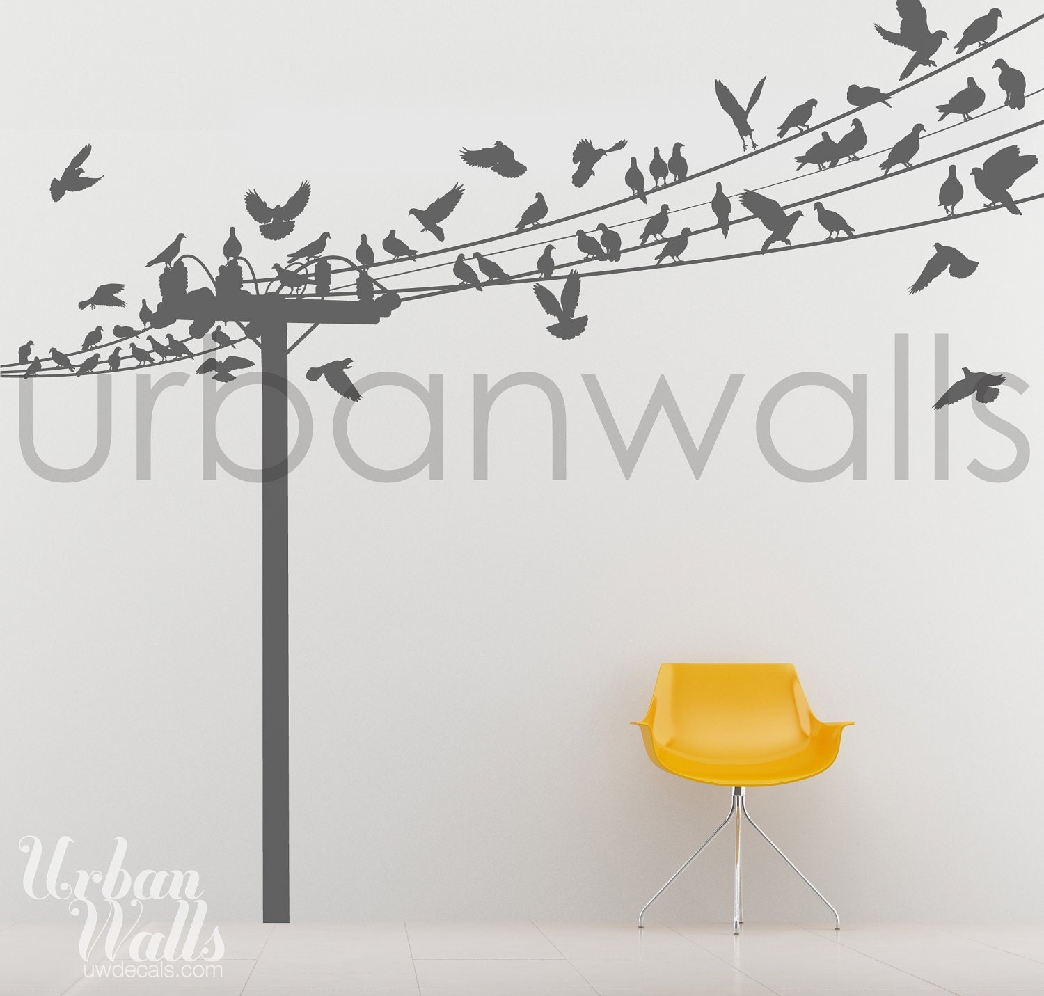 Vinyl Wall Sticker Decal Art - Birds of a Feather